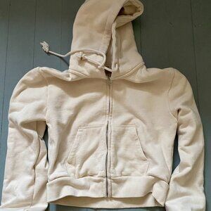 Cropped Full Zip Hoodie Womens S
